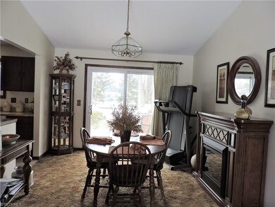 Dining Room with sliders to the patio in the backy
