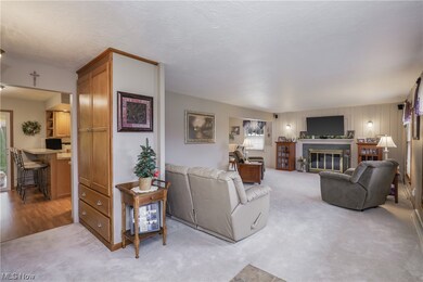 The spacious great room opens to the kitchen and dining room.
