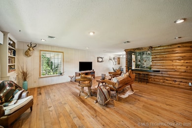 Lower level den with wet bar