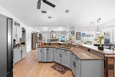 This huge kitchen is the heart of this home.