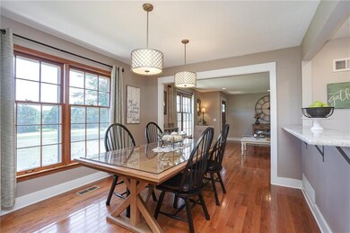 Living Room Opens to Large Dining Room!