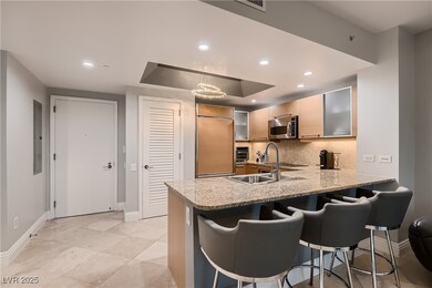 Designer lighting throughout.