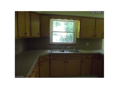 Window over sink, faces rear yard.