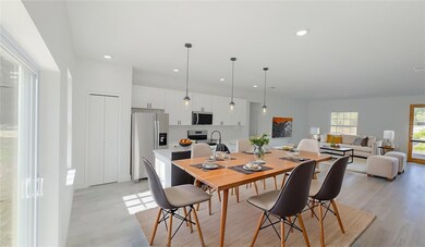 Dining room - virtually staged