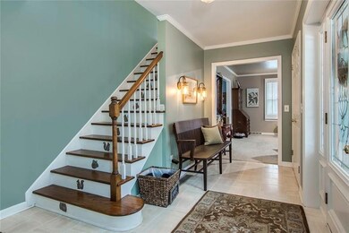 Spacious Foyer Looking Into the Living Room