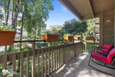 Sunny west facing deck