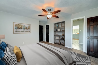Virtually staged - primary bedroom