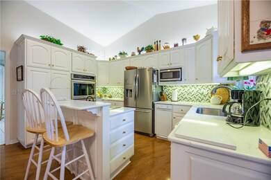 High end appliances, including dual wall oven.  Lots and lots of storage!