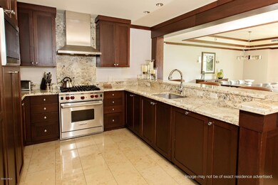 Kitchen with disclaimer