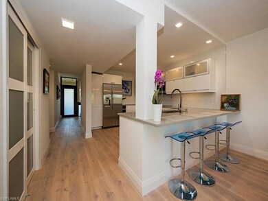 The kitchen has been opened up to the great room a
