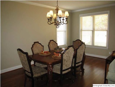 Large dining area with upgraded light fixture