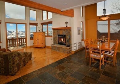 Rick fireplace in living room. Open floo