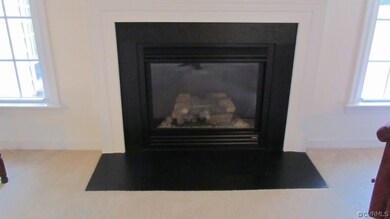 No lugging wood this is a natural gas fireplace