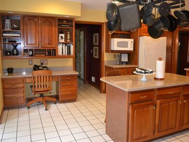 Kitchen. Spacious desk area with file cabinet size