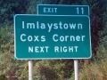 Coxs corner Sign