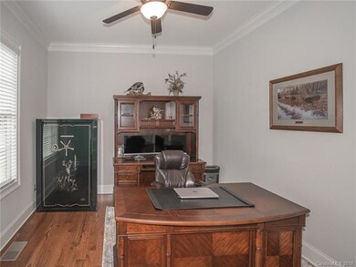 Dedicated office with french doors off foyer with 