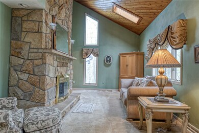 LIVING ROOM 24X12 ~ Charming stone log burning fir