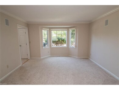 Living room with bay window