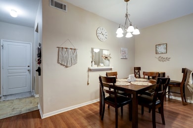 Dining area is open to living area and kitchen