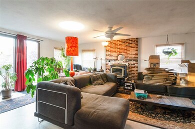 Open Floor Plan with Sliding glass doors to outsid
