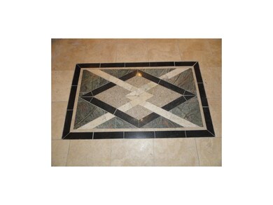 Detail of tile work in Kitchen