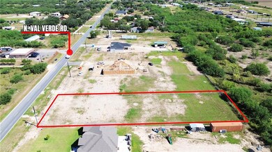 Aerial overview of property's location featuring property parcel outlined