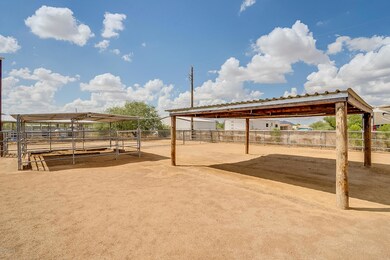 Paddock with large shade cover