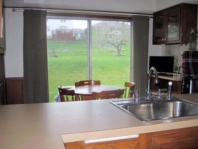 Dining Area has Slider to Yard