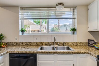 Kitchen window to backyard