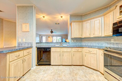 kitchen open to living room