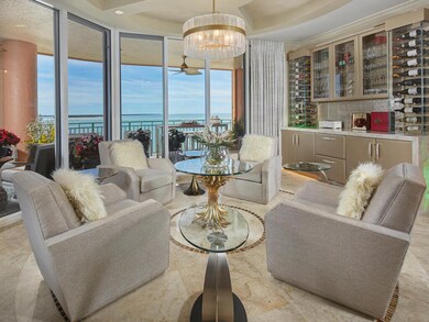 Seating Area with Custom Bar