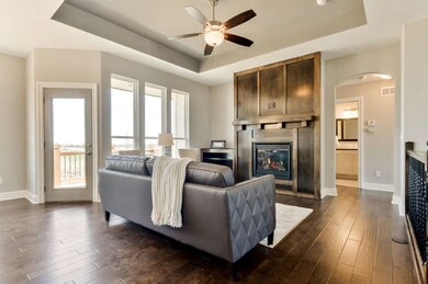 Tray Ceiling, Gas Fireplace, and Plenty Windows.