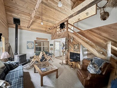 Living Room - view 2 - note stairs to the loft