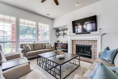 Fireplace with gas logs for cozy winter evenings.