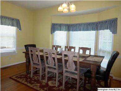 Bay window breakfast nook