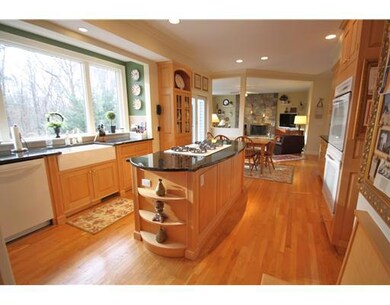 Kitchen. The large kitchen window overlooks the wo