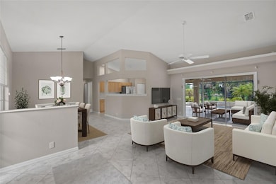 Virtually staged. Family room