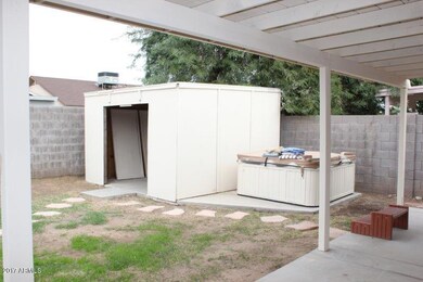 Storage Shed and Spa
