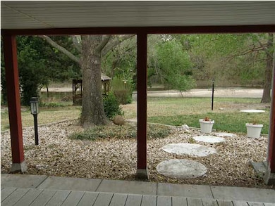The back yard view from the deck