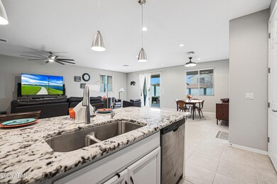 Granite counters with island