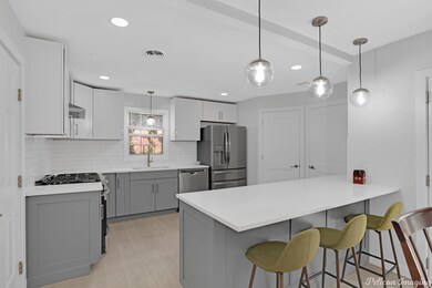 Kitchen with brand new lighting, granite and appli