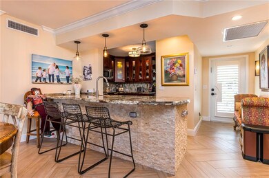 Custom counter along with crown molding & custom l