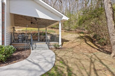 Sidewalk to side porch