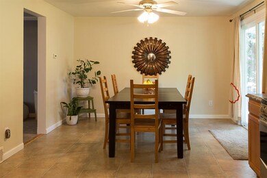 Dining area is well positioned between the kitchen