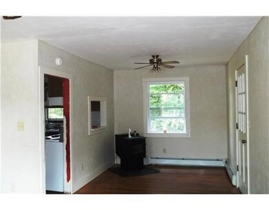 Dining Room. pellet stove stay with...