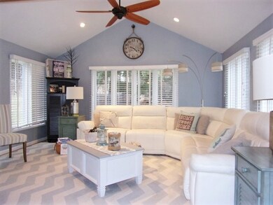 Family Room w/ Vaulted Ceilings