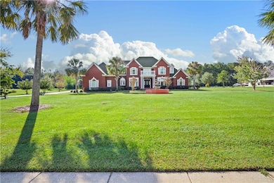 View of front of house with a front lawn