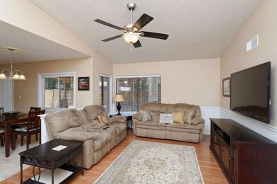 Large, wide living room from entry