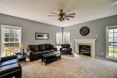 Gas Fireplace in Family Room