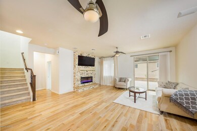 Bright Living Room Leads to Master